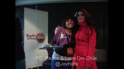 Convivencia Dulce Maria Chile - Radio Disney 11 08 2010 