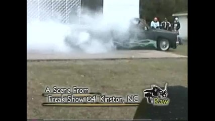 Dropped down low burn out