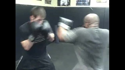 Boxing defense workout - training drill slipping the jab right hand 