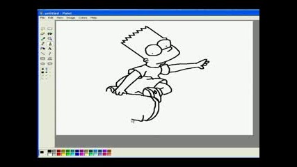 Bart Simpson In Ms Paint