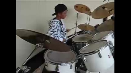 justin on the drums - musical genius! 