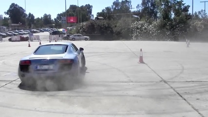 Audi R8 Donut Drift