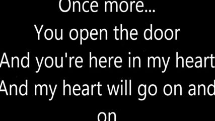Celine Dion My Heart Will Go On - Надписи