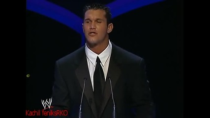 2005 Wwe Randy Orton въвежда баща му в Залата на Славата Hall of Fame Induction Ceremony