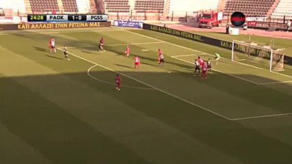 ПАОК - Паниониос 2:0 /първо полувреме/