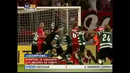 Twente vs Sporting (голът на вратаря в 90+5min)