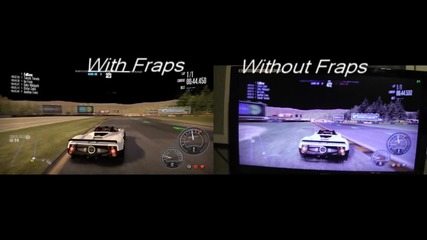 Nfs Shift - Fraps vs Without fraps 