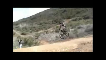 Downhill Mountain Biking Jumps and Crashes Ted Williams, Meadowbrook, Poway, Ca 
