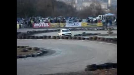 Mercedes 190 at the Go - Kart track Pleven