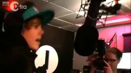 Justin Bieber steps up to the Bbc Radio 1xtra mic with Tim Westwood! 