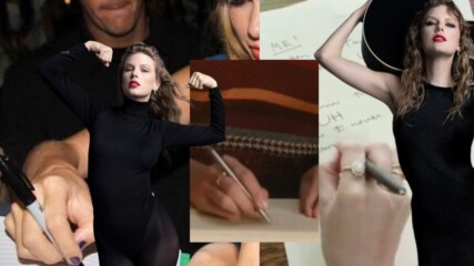 Тейлър Суифт държи химикалка по странен начин и това ИЗДАДЕ признаци за..? ВИЖТЕ! 😲