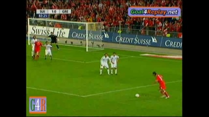 05/09/2009 Switzerland - Greece 1 - 0 Goal na Stephane Grichting