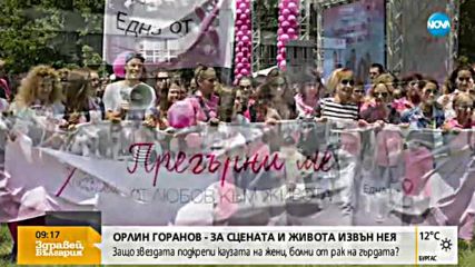 Защо Орлин Горанов подкрепи каузата на жени, болни от рак на гърдата?