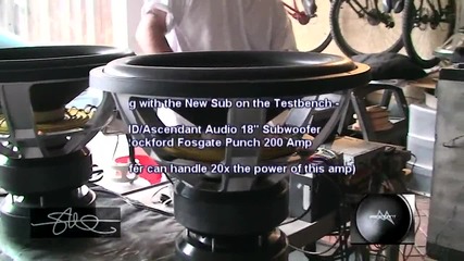 Audio 18 Woofer - Rockford Punch 200 - Test 