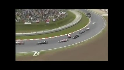 F1 crashes