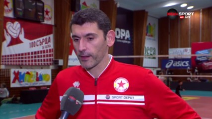 Мнението на Александър Попов след загубата от ВК Нефтохимик