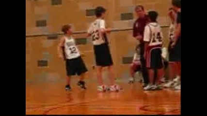Justin Bieber Playing Basketball