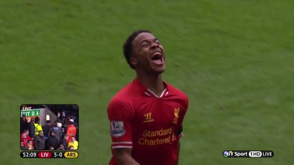 (2014) Ливърпул - Арсенал (5-1) Sterling - 2nd Goal