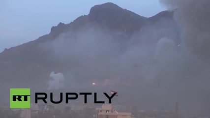 Yemen: 'Mother of all explosions' shakes Sanaa as Arab coalition strikes 'arms depot'