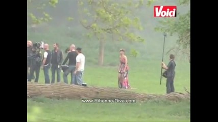 Rihanna Te Amo video clip preview on the set 