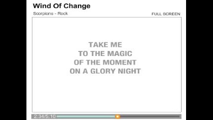 Karaoke Scorpions - Wind Of Change Instrumental