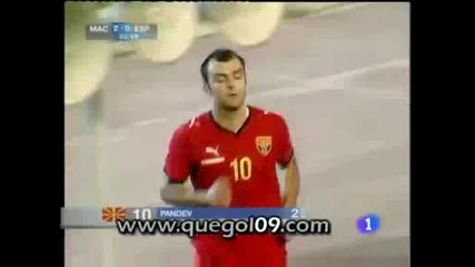 12.08 Македония - Испания 2 - pи гол Приятелски мач