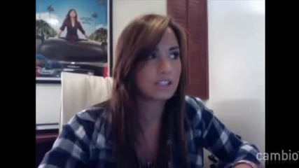 Demi Lovato Live Chat on Cambio Part 2