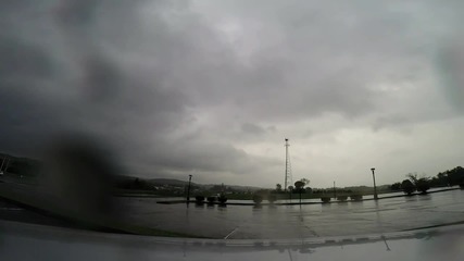 time lapse - шофиране по време на пороен дъжд