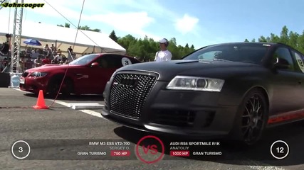 Bmw M3 Ess Vt2 700 vs Audi Rs6 Sportmile R1k