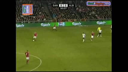 Denmark - Albania 1 - 0 (3 - 0,  1 4 2009).flv