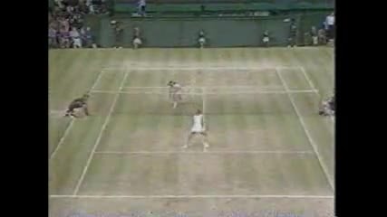 Chris Evert Lloyd vs Hana Mandlikova 1981 Wimbledon Final part 2