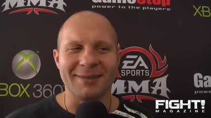 Fedor Gets A Lot of Joy From Playing Ea Sports Mma 