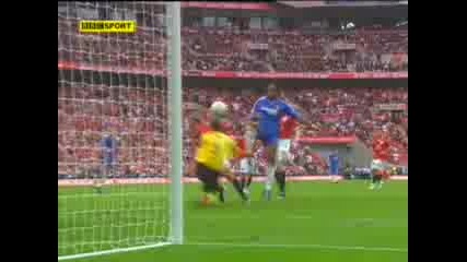 Manutd 0 - 1 Chelsea - Drogba Goal