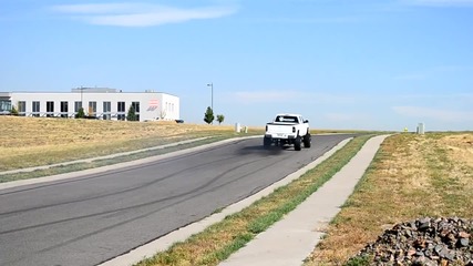 Twin Turbo Duramax burning off the 40s
