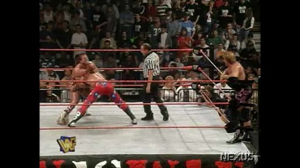 WWF Steve Austin & Shawn Michaels vs. British Bulldog & Owen Hart - **HQ** RAW 05.26.97