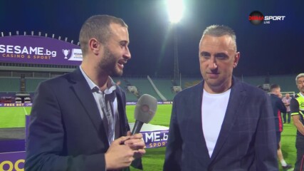 Ивайло Петев след спечеления финал за Купата