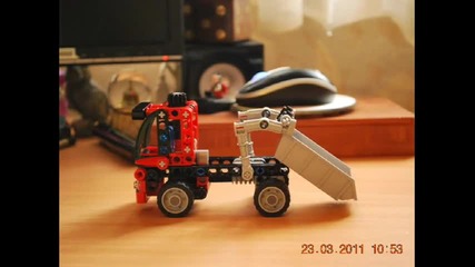 Стоп кадър филмче с камионче от конструктор Lego