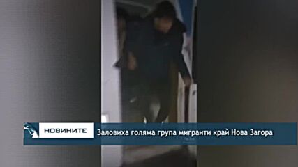 Заловиха голяма група мигранти край Нова Загора