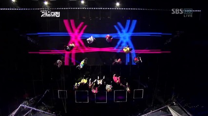After School - Diva & Party Rock Anthem ( S B S Gayo Daejun 29-12-2011 )