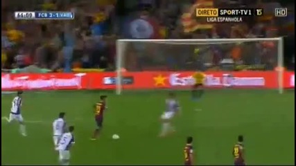 Барселона - Реал Валядолид 3:1, Санчес (64)