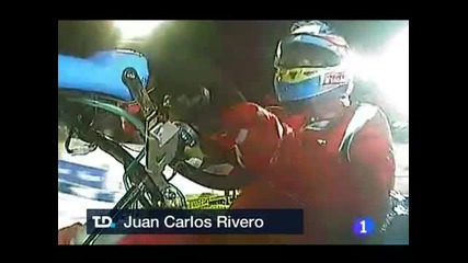 Fernando Alonso Vs Valentino Rossi En Hielo.