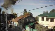 Руски дронове удариха училище и ключов мост в Киев