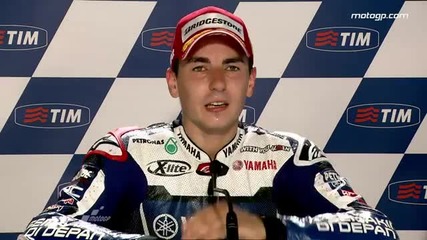 Jorge Lorenzo interview after the Mugello Gp