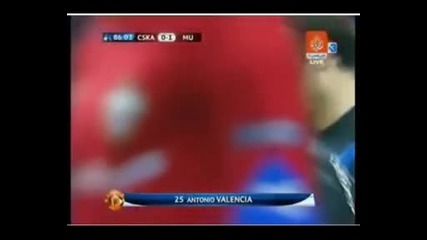 21.10.09 Цска Москва 0:1 Манчестър Юнайтед Валенсия Гол