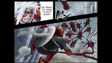 Jiraya vs Pein - manga (full color)