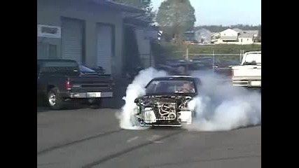 Hmt - built turbo Crx burnout