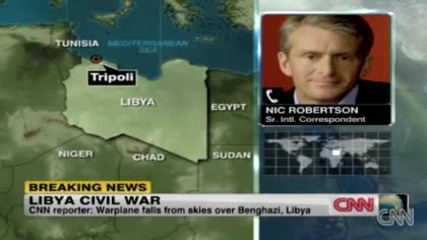 Warplane Alledgedly Shot Down by Gaddafi Forces - U.s. Fires 