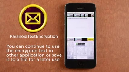 Universal Text Encryption (messages, note, ...) for ios (iphone/ipad/ipod)