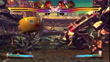 E3 2011: Street Fighter X Tekken - Hwoarang Vs Hwoarang & Julia Gameplay
