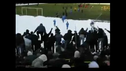 Levski fans in Pernik